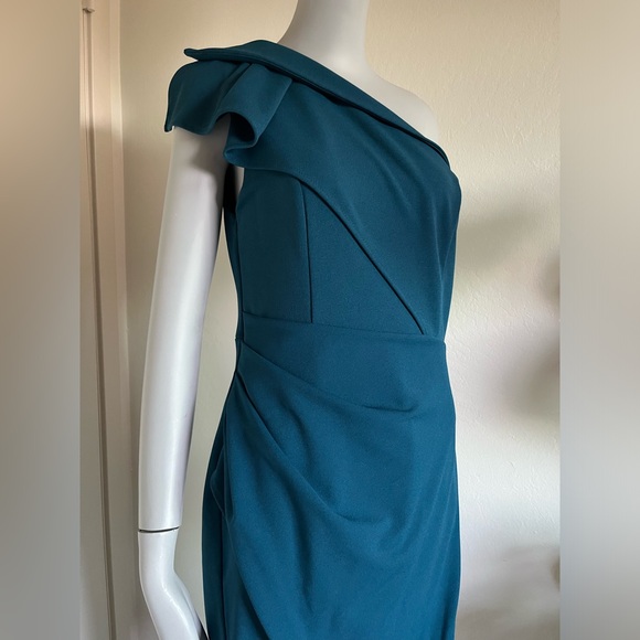 Update: Sold! NWOT One Shoulder Cocktail Midi Dress - Picture 7 of 10